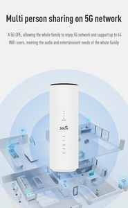 Wifi6กิกะบิตเต็มแบนด์2.4G + 5.8G 5G CPE เสียบซิมการ์ดเราเตอร์ NR500สำหรับใช้ในบ้าน - Product Image 4