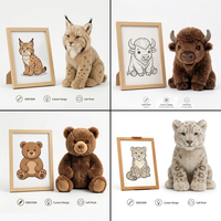 Peluche personnalisée Lynx Bobcat, jouet en peluche, fabrication directe usine, OEM ODM, mascotte chat sauvage personnalisée, faible MOQ