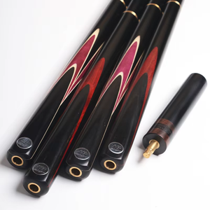 Série LP Brand Dominance, Queue de billard Snooker Taco De Sinuca, Faite à la main, Embout 9.8mm, Bois de frêne, Joint en laiton 3/4, Ébène, 2 pièces, 57'', Haute qualité - Product Image 2