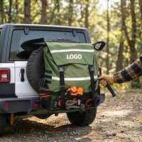Sac de rangement pour roue de secours de camping avec tissu hydrofuge pour le rangement du matériel de tente et du sac de couchage avec bande réfléchissante