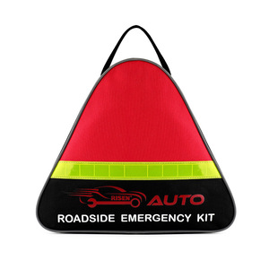 Kit de Herramientas de Emergencia Multifuncional de 7 Piezas para Viajes por Carretera, Seguridad Vial y Autorescate con Triángulo de Advertencia - Product Image 1