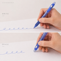 Stylo Gel Effaçable Personnalisé avec Logo, Gomme Coulissante, Pointe 0.5/0.7mm, Vente en Gros Promotionnelle