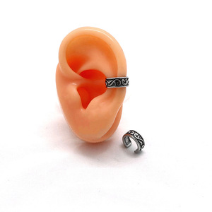 Yunnique – boucles d'oreilles tibétaines en argent, design géométrique, pour oreilles non percées, bijoux à la mode - Product Image 4