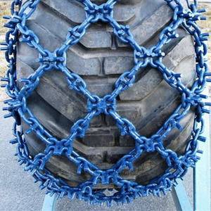 Cadena de Eslabones Reforzada de Acero Galvanizado para Neumáticos de Vehículos Pesados, Modelo 16.9 30, para Tractores y Camiones - Product Image 4