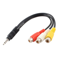 Cable AV de Cobre Estañado Premium para Audio de Automóvil, HDTV y Monitores, con Múltiples Opciones de Cable RCA con Código de Color