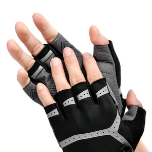 Half-Finger Cycling <b>Gloves</b> Breathable Non-Slip Lightweight Wear-Resistant Microfiber For Outdoor Training Adult Unisex - Product Image 1