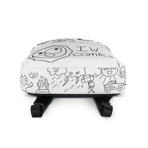Mochila para portátil con dibujos a mano de IW Comics, para colorear - Product Image 3