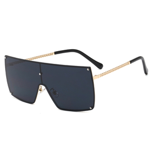 25937 Superhot Eyewear 2020 Fashion Chain Style Temple Flat Top Women Shades Lunettes <span class=keywords><strong>de</strong></span> <span class=keywords><strong>soleil</strong></span> - Product Image 3