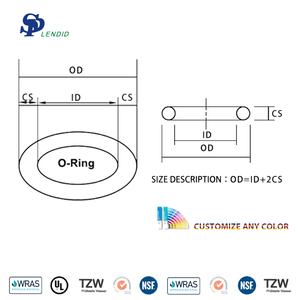 Chất lượng cao đúc con Dấu Nhà máy trực tiếp Bán hàng nóng X-Ring niêm phong Gasket nén Silicone cao su O-ring - Product Image 4