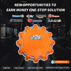 Disco de Advertencia LED Magnético, Resistente a Impactos, con Carcasa Naranja, para Camping y Uso Marino, Bajo MOQ - Product Image 4