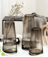 Vase de luxe en métal doré de style européen, vase en verre de décoration de mariage pour la maison