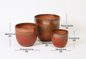 Grand <span class=keywords><strong>pot</strong></span> de sol en céramique avec finition émaillée, durable et écologique, design classique moderne pour jardin et usage domestique, <span class=keywords><strong>grande</strong></span> capacité - Product Image 6