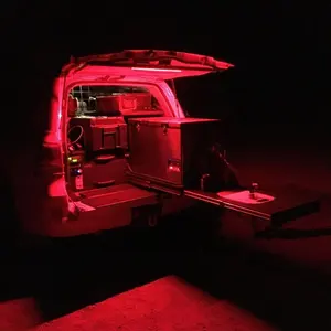 Bande lumineuse rigide Led magnétique, couleur blanc, ambre ou rouge, pour remorque camping-car, 12/24v, 10-16 volts