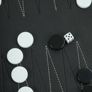Set da Backgammon Portatile Deluxe in Pelle PU Fatto a Mano con Dadi e Pedine, Ottimo per Giochi all'Aperto e in Viaggio, Regalo Ideale - Product Image 4