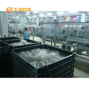 <span class=keywords><strong>Cage</strong></span> de stockage en fil métallique pliable galvanisée portable pour chariot élévateur, personnalisable et soudée - Product Image 5