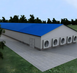 Kits de construction en acier de style ferme pour élevage de vaches, poulailler, écurie de chevaux, garage 40x60 - Product Image 1