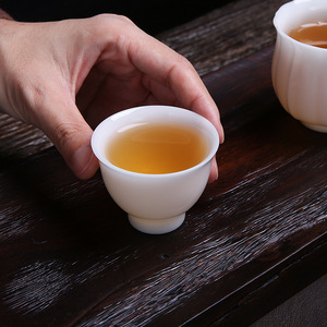 Kung Fu <b>Tea</b> <b>Set</b> Porcelain Round No Handle with Lid Traditional Chinese Style for Home Office <b>Gift</b> Lead Free - Product Image 4