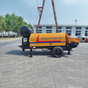 Pompe concrète de la pompe HBTSC40 de remorque concrète de moteur diesel pour le projet de construction - Product Image 2