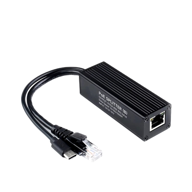 ZYSY POE-SPLITTER-25W-5.5-2.1 Industrial Gigabit PoE Splitter Options for 5V 5A Type-C DC Power Output Port Onboard MPS Control