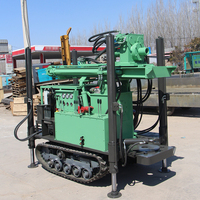 Usine directe 100m 160m chenille Diesel hydraulique puits d'eau plate-forme de forage Machine pneumatique puits profond plate-forme pompe moteur noyau
