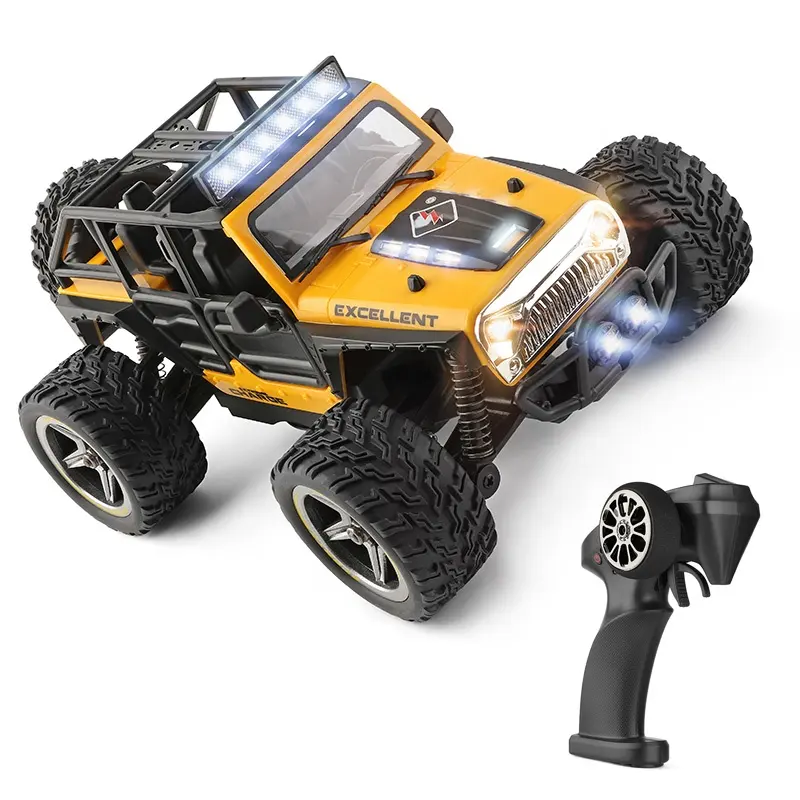 Wltoys Wrangler Mini 22201, Mainan Elektrik Wrangler Kecepatan Tinggi 1/22 Simulasi 2Wd Mini 22Km/Jam dengan Lampu Led Warna