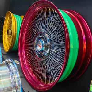 Sang trọng dây vành 20 22 24 inch nan hoa tiêu chuẩn vàng vàng dây giả mạo bánh xe - Product Image 6