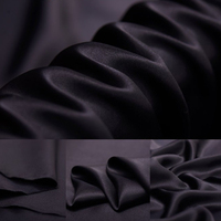 Kain Sateen Sutra Mulberry 22 Momme 100% Tahan Gesekan & Anti Kusut 90 GSM untuk Gaun Pengantin & Kostum