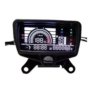 범용 디지털 LCD 오토바이 계측 전기 오토바이 속도계 주행 혼다 CG125