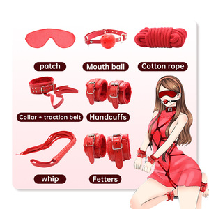 Ensemble de bondage SM, fouet, perles anales, plug anal, vibrateur, jouets pour femme, fétiche S&M pour adultes - Product Image 3