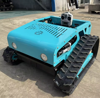 Mesin Pemotong Rumput Robot Otomatis Bertenaga Baterai Berkualitas Tinggi dengan GPS dan Remote Control, Kelas Industri