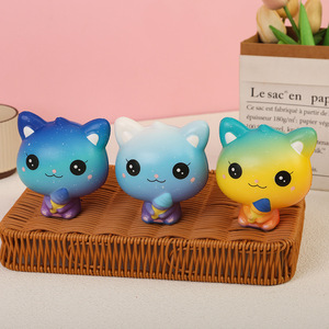 Squeeze Toys Cat <b>Squishy</b> Pu Soft Stress Relief Toy For Kids Unisex 5 To 7 Years - Product Image 3