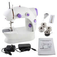 Machine à coudre électronique professionnelle pour la maison, mini, avec fonction surjet, pour quilting et zigzag, pour vêtements, avec moteur en acier