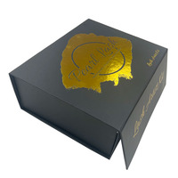 Boîte d'emballage magnétique rigide en carton recyclable sur mesure, boîte cadeau pliante de luxe avec couvercle magnétique