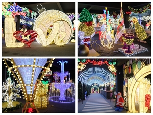 ไฟประดับตัวอักษรคำว่า "Giant Merry Christmas" สีแดง สำหรับตกแต่งภายนอกอาคาร  สำหรับตกแต่งภูมิทัศน์ ได้รับมาตรฐาน IP65 - Product Image 6