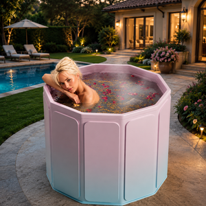 Bañera de hielo de diseño moderno de PVC personalizable Vanace plegable para remojo de agua fría y caliente al aire libre almacenamiento compacto fácil de configurar - Product Image 1