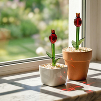 Bouquet miniature de tulipes en verre de Murano fait main, idéal pour la fête des mères, la fête des enseignants, la décoration de la maison, ornements