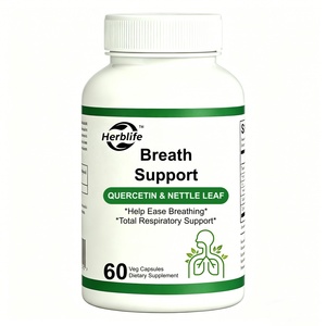 Suplemento de Apoyo Respiratorio a Granel con Complejo Herbal Natural de Quercetina y Hoja de Ortiga, Venta al por Mayor de Fábrica, OEM Personalizado, Cápsulas para Apoyo Respiratorio - Product Image 1