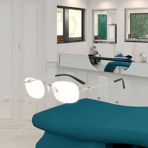 Montature per Occhiali Semi-Rimless Unisex di Lusso con Stampa in Compensato Titmouse Unit 3 Asia Today Sandwich Gannet Rucking SKIDELLAR Sonoma - Product Image 3