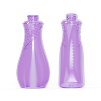 Bouteille en PETG incurvée gaufrée vide Choebe, étiquette privée, conditionneur, lotion, soin de la peau, emballage cosmétique, vente en gros