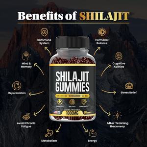 ODM/OEM Private Label <b>Shilajit</b> Extract Gummies Himalayan <b>Shilajit</b> <b>Resin</b> <b>Shilajit</b> Gummies for Energy Support and Brain Memory - Product Image 5