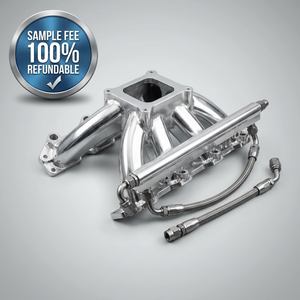 Nouveau Collecteur d'admission et de sortie en aluminium usiné CNC 5 axes de haute précision pour performance de course, avec rail de carburant et turbo - Product Image 6