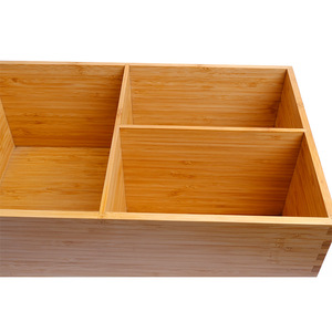 Frutero de bambú de estilo japonés con 3 compartimentos, caja para dulces de boda, caja de almacenamiento para semillas de melón, aperitivos y frutas secas. - Product Image 3