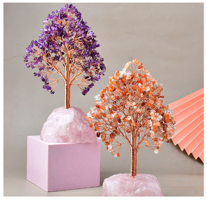 En gros Naturel Cristal Pierre Fortune Arbre Cristal Énergie Pierre Arbre de Vie Pour L'artisanat De Bureau - Product Image 2