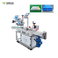 Machine automatique de scellage d'angle et d'étiquetage pour cartons, avec applicateur d'étiquettes anti-démontage pour emballages en bois