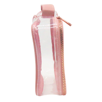 OEM ODM sac d'emballage de maquillage tendance avec logo personnalisé pochette cosmétique transparente en PVC résistante à l'eau en vinyle transparent à paillettes