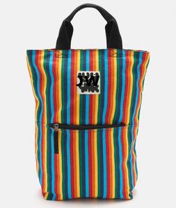 Women's 2025 Feminine <b>Backpack</b> Waterproof and Anti-Theft Fashionable Soft <b>Canvas</b> Bag for Daily Travel for Spring Rainbows - Product Image 2