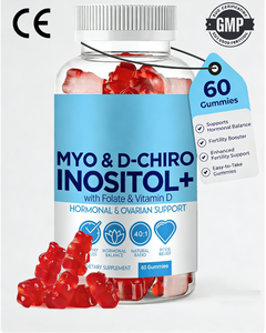 Gummies personnalisables OEM Myo & <span class=keywords><strong>D</strong></span>-Chiro Inositol Plus avec Folate et <span class=keywords><strong>Vitamine</strong></span> <span class=keywords><strong>D</strong></span>, rapport 40:1 pour le soutien hormonal et ovarien des femmes - Product Image 5