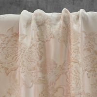 Tissu Jacquard Brocart Personnalisé en Soie Florale Gaufrée avec Fil Doré, Résistant à l'Abrasion, pour Robe Hanfu de Style National