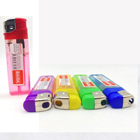 Briquet de camping classique Dongyi BAIDA, transparent, premium, piézo, fin, en plastique, au butane