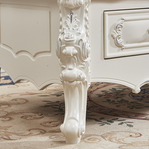 Ensemble de meubles de style européen : table basse et <span class=keywords><strong>meuble</strong></span> <span class=keywords><strong>TV</strong></span>, design moderne minimaliste nordique, extensible avec <span class=keywords><strong>roulettes</strong></span> et espace de rangement - Product Image 3